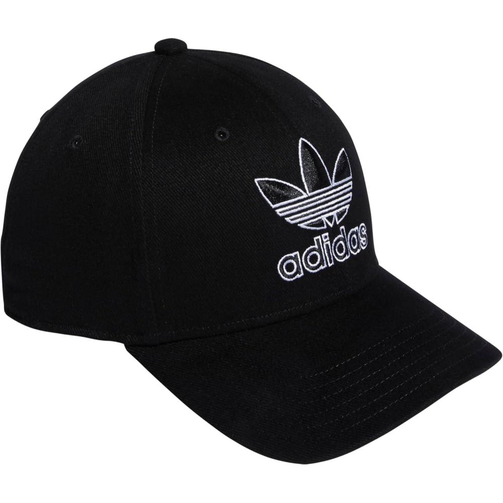 imageadidas Originals Mens Icon 20 Structured Precurve Snapback CapBlackWhite