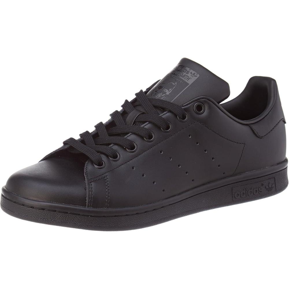 imageadidas Originals Mens Stan Smith SneakerCore BlackBlackBlack