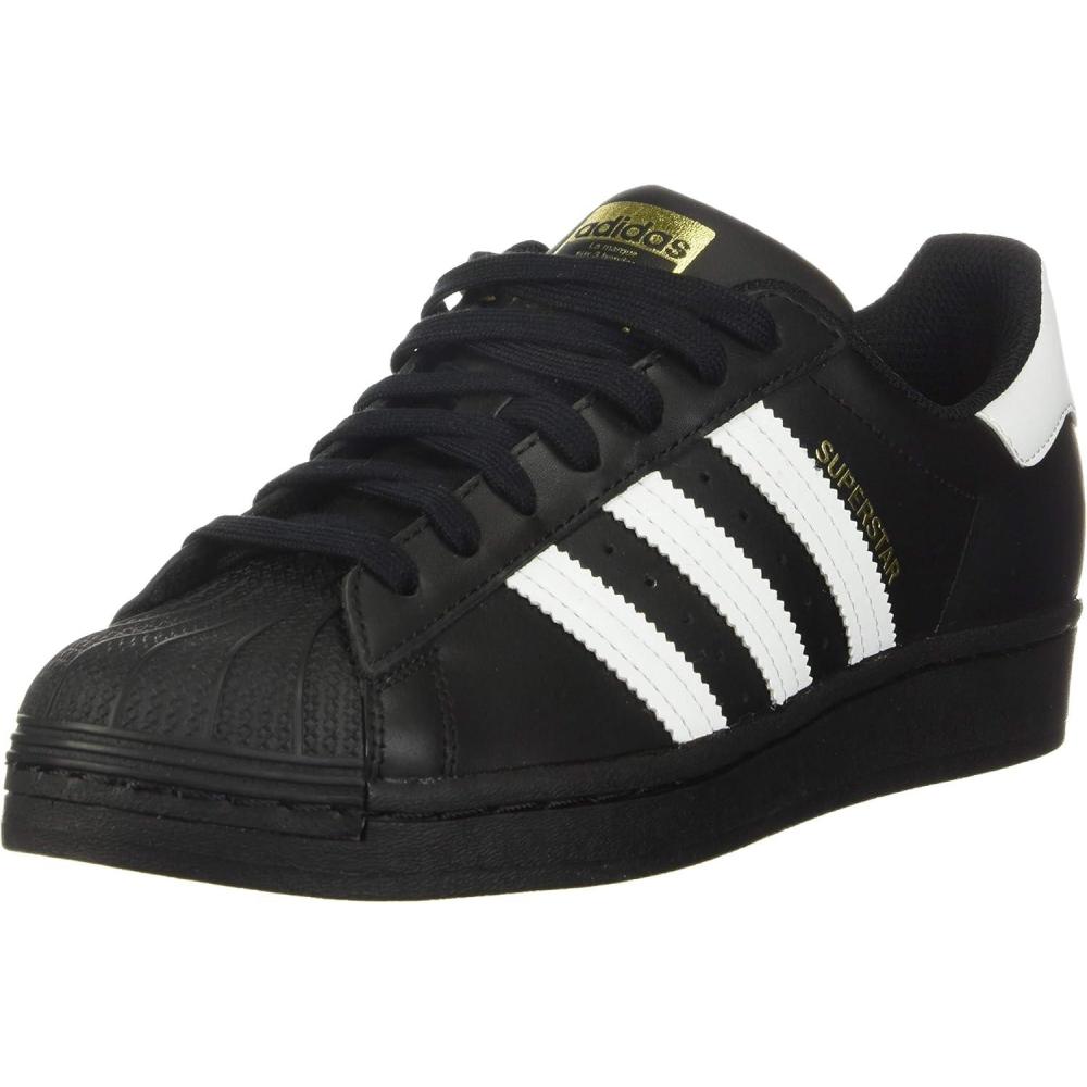 imageadidas Originals Mens Superstar Classic Low Top Sneaker ShoeBlackWhiteBlack