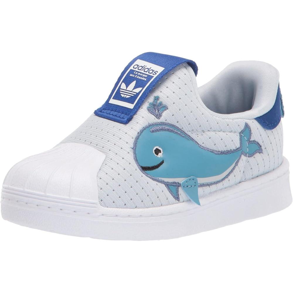 imageadidas Originals Mens Superstar Classic Low Top Sneaker ShoeHalo BlueWhiteTeam Royal Blue