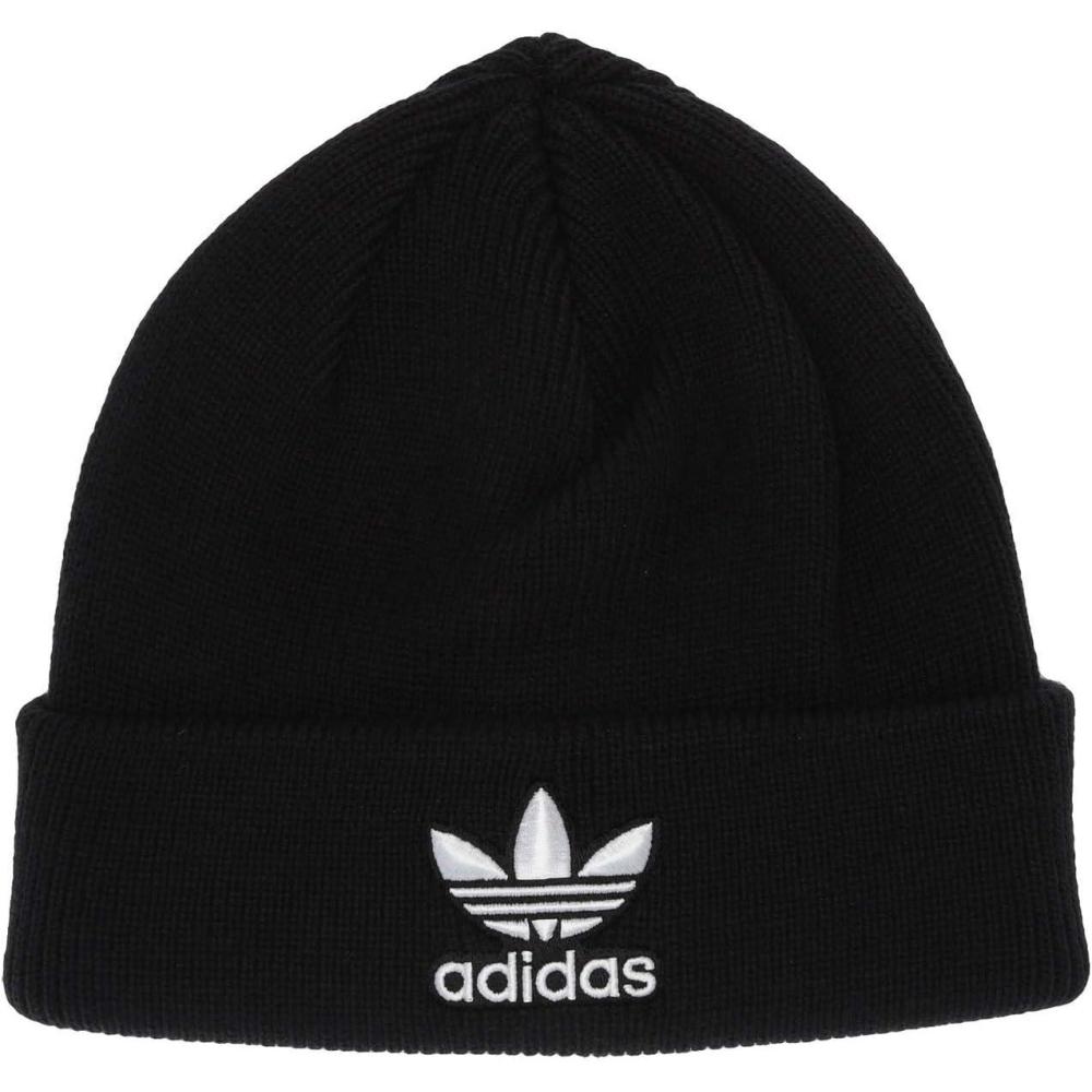 imageadidas Originals Mens Trefoil BeanieOlder ModelBlack White
