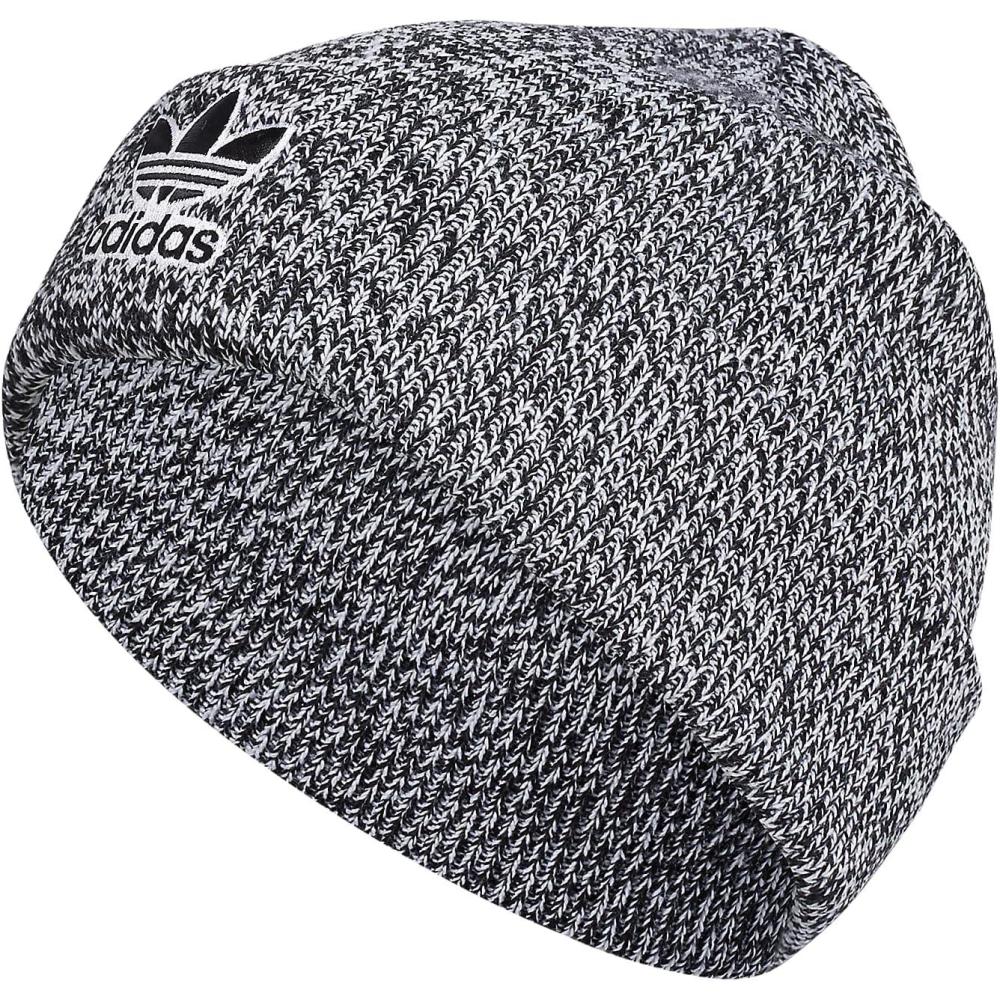 imageadidas Originals Mens Trefoil BeanieOlder ModelBlackwhiteWhite