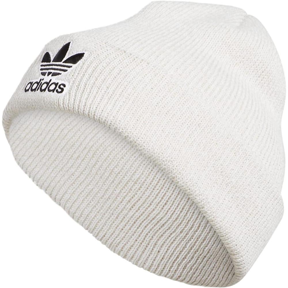 imageadidas Originals Mens Trefoil BeanieOlder ModelWhiteorbit GreyBlack 3