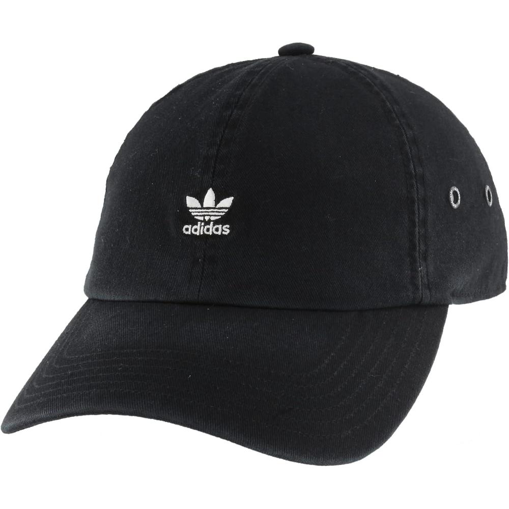 imageadidas Originals Womens Mini Logo Relaxed Adjustable CapBlackWhite