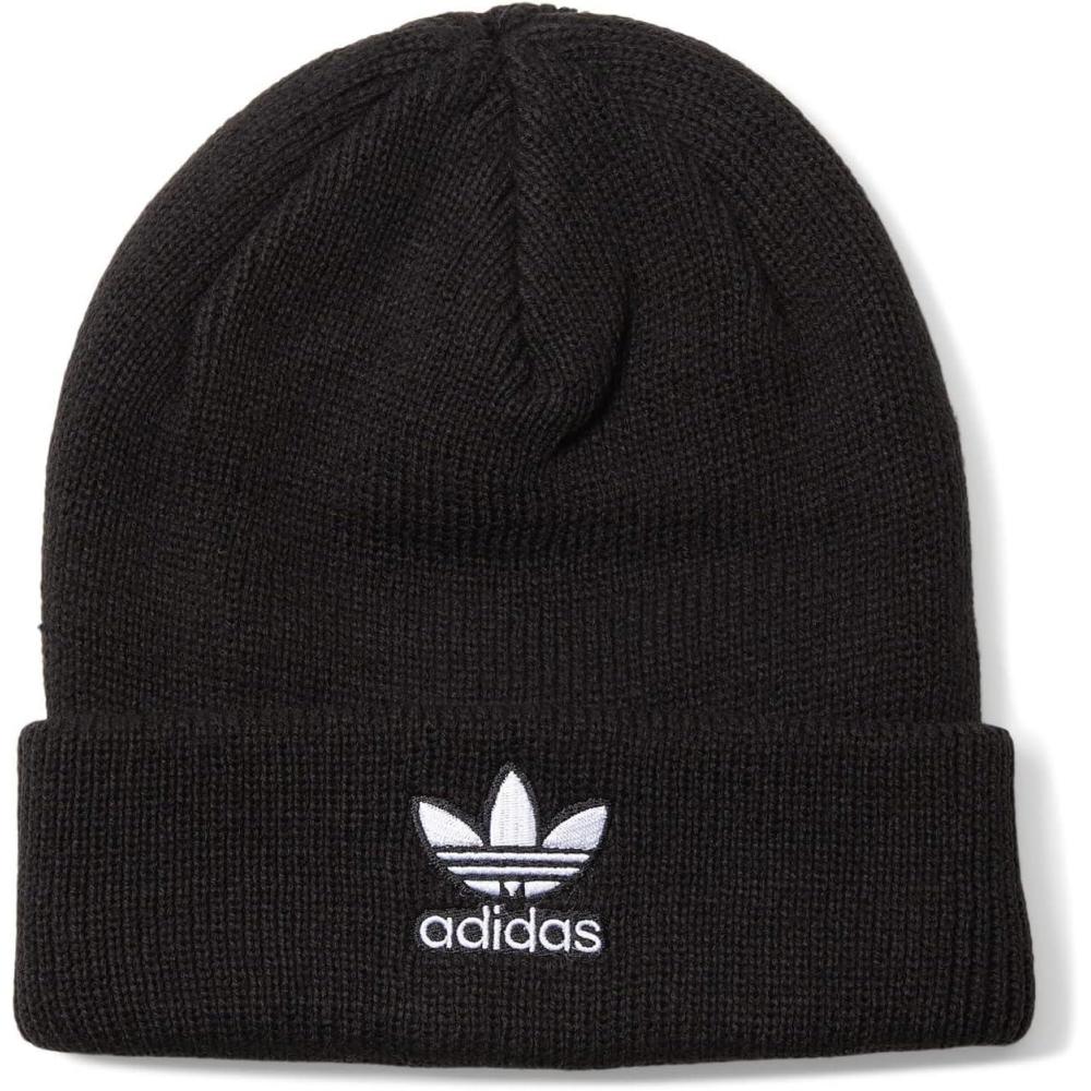 imageadidas Originals Womens Trefoil BeanieBlackWhite 3
