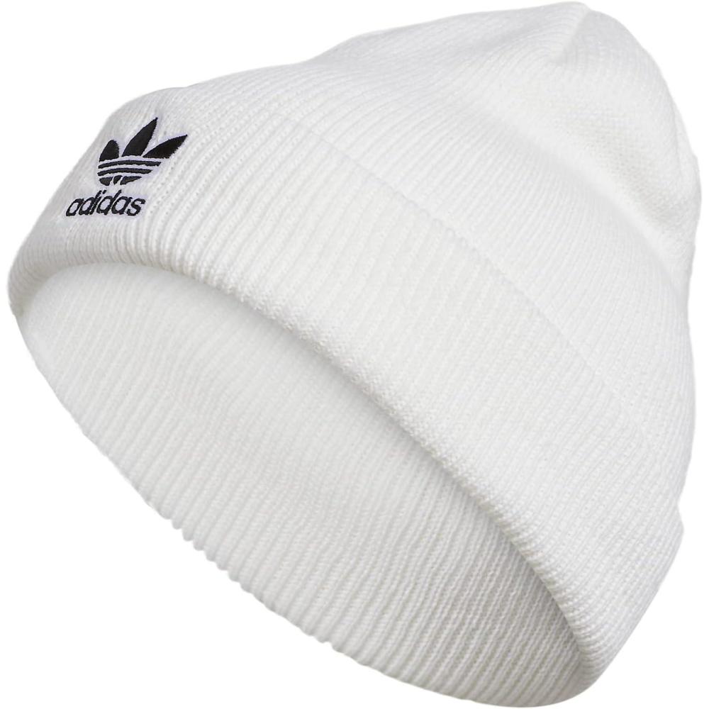 imageadidas Originals Womens Trefoil BeanieWhiteBlack 3