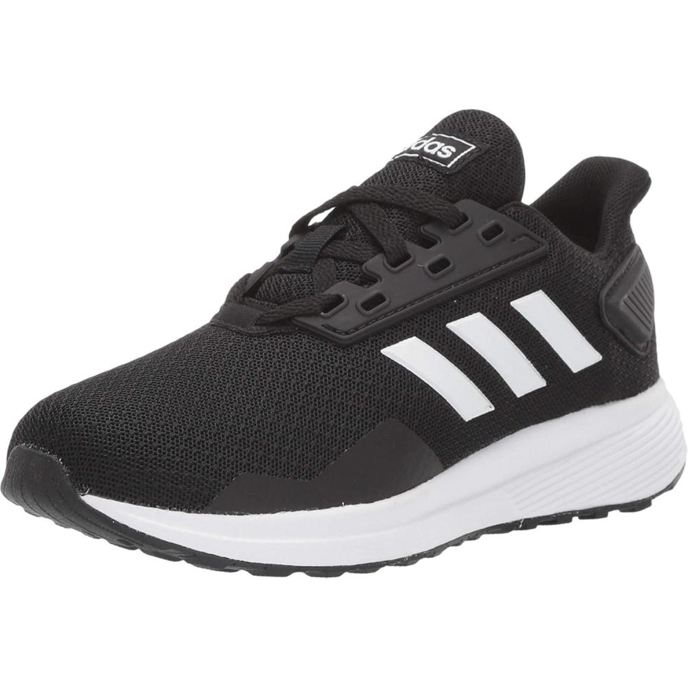 imageadidas Unisex Child Duramo 9 WIDEBlackWhiteBlack