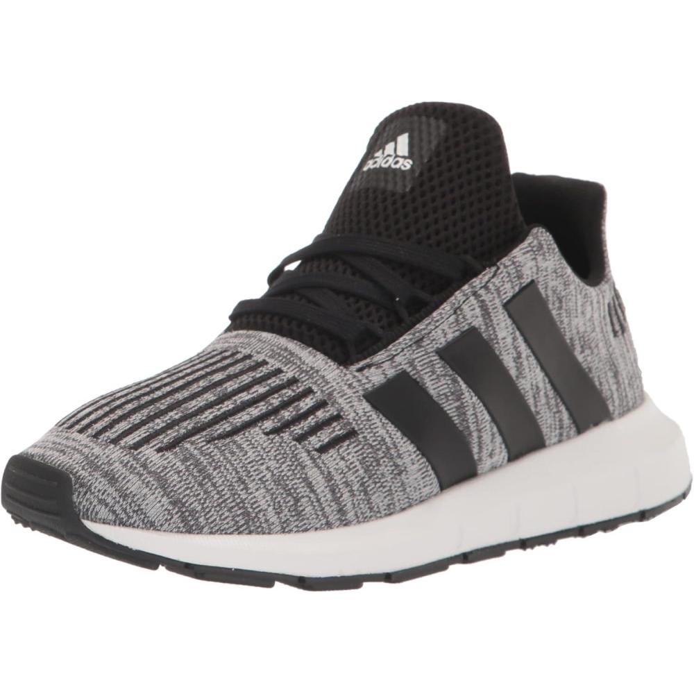 imageadidas UnisexChild Swift Running ShoeBlackBlackWhite