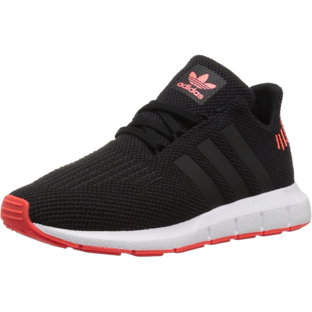 imageadidas UnisexChild Swift Running ShoeCore BlackCore BlackRed