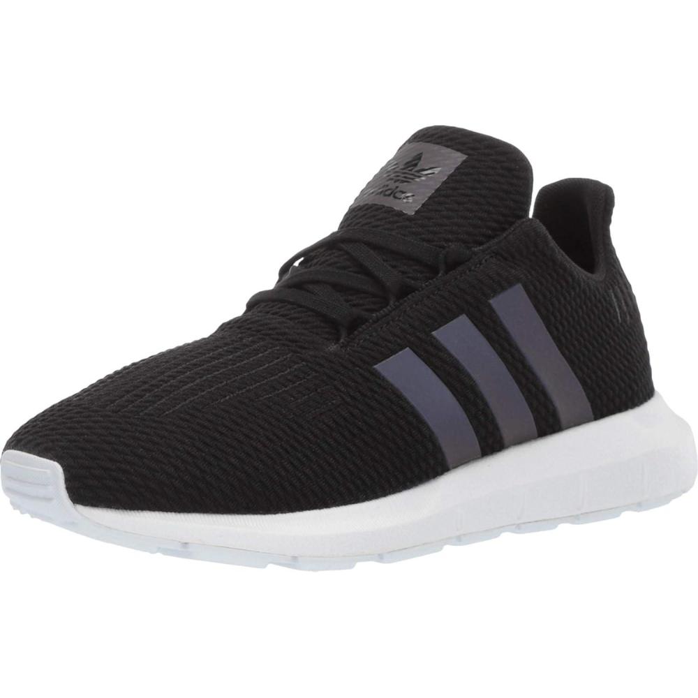 imageadidas UnisexChild Swift Running ShoeCore BlackWhiteblack
