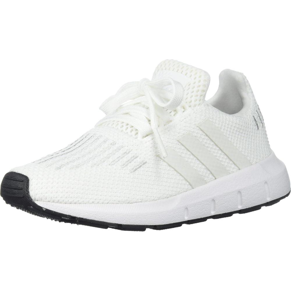 imageadidas UnisexChild Swift Running ShoeWhiteCrystal WhiteCore Black