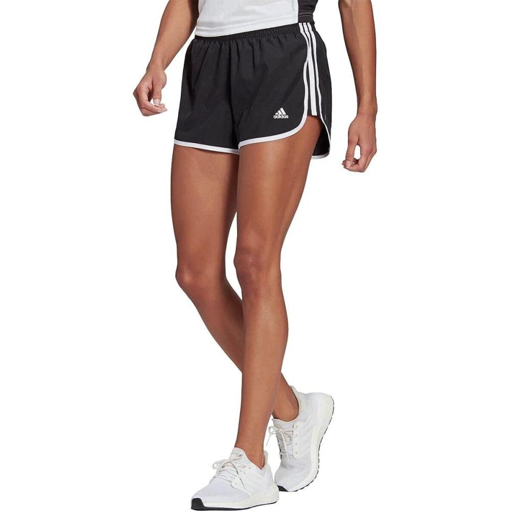 imageadidas Womens Marathon 20 ShortsBlackWhite