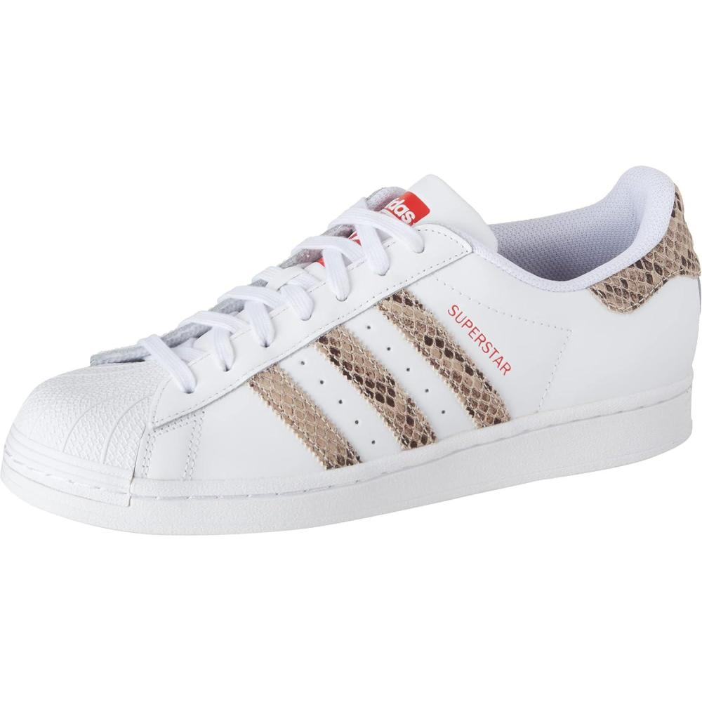 imageadidas Womens Superstar SneakerWhiteWonder WhiteBetter Scarlet
