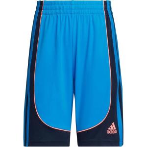 adidas Boys’ Aeroready Elastic Waistband Basketball Creator Short(Blue Rush)