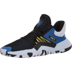 adidas Boy’s D.o.n. Issue #1 Basketball Shoe(Core Black/Glory Blue/Shock Yellow)