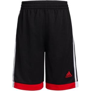 adidas Boys’ Elastic Waistband Winner Short(Black With Scarlet)
