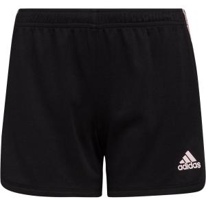 adidas Girls’ 3-Stripes Mesh Shorts(Adi Black/Pink)