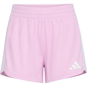 adidas Girls’ 3-Stripes Mesh Shorts(Bliss Lilac)