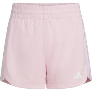 adidas Girls’ 3-Stripes Mesh Shorts(Clear Pink)