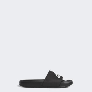 adidas Kids’ Adilette Shower Slide(Black/White/Black)