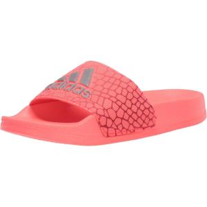 adidas Kids’ Adilette Shower Slide(Signal Pink/Silver Metallic/Pink Tint)