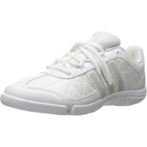 adidas Kids Girls Triple Cheer Lace Up Sneakers Shoes Casual – White(White/Granite/Clear Grey)