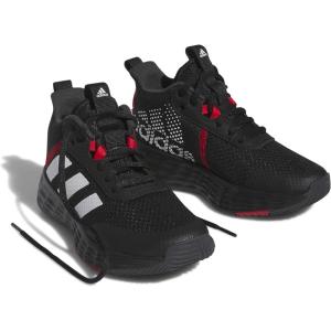 adidas Kids’ Own the Game 2.0 Basketball Shoe(Core Black/White/Vivid Red)