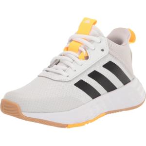 adidas Kids’ Own the Game 2.0 Basketball Shoe(White/Black/Solar Gold)