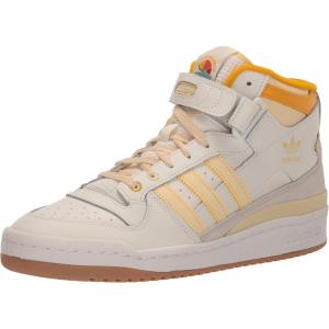 adidas Men’s Forum Mid Sneaker(Cloud White/Crew Yellow/Gum)