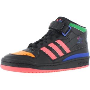 adidas Men’s Forum Mid Sneaker(Core Black/Core Black/Bold Blue-multi-colored)