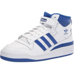 adidas Men’s Forum Mid Sneaker(White/Team Royal Blue/White)