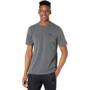 adidas Men’s Freelift Tee(Dark Grey Heather/Black)