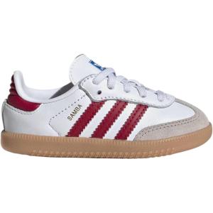 adidas Men’s Samba Soccer Shoe(Cloud White/Collegiate Burgundy/Gum)