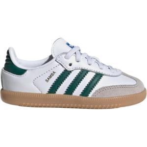 adidas Men’s Samba Soccer Shoe(White/Green/Gum)