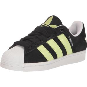 adidas Men’s Superstar Shoe(Black/Pulse Lime/White)