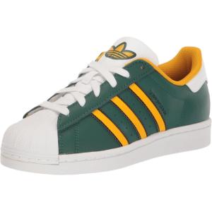 adidas Men’s Superstar Shoe(Collegiate Green/Crew Yellow/White)