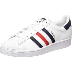 adidas Men’s Superstar Shoe(Ftwr White Scarlet Ftwr White)