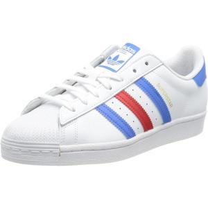 adidas Men’s Superstar Shoe(Ftwr White True Blue Gold Met)