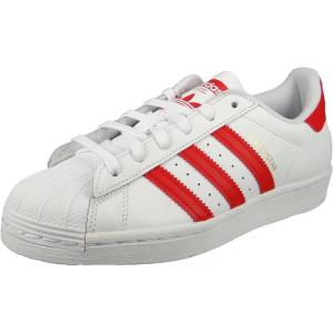 adidas Men’s Superstar Shoe(Ftwr White Vivid Red Gold Met)