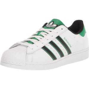 adidas Men’s Superstar Shoe(White/Black/Green)