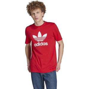 adidas Originals Men’s Adicolor Classics Trefoil T-Shirt(Better Scarlet/White)