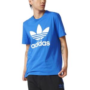 adidas Originals Men’s Adicolor Classics Trefoil T-Shirt(Blue Bird/White)