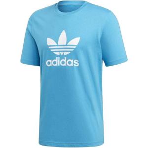 adidas Originals Men’s Adicolor Classics Trefoil T-Shirt(Shock Cyan)