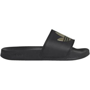adidas Originals Men’s Adilette Lite Slide(Core Black/Core Black/Matte Gold)