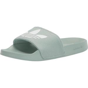 adidas Originals Men’s Adilette Lite Slide(Hazy Green/White/White)