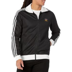 adidas Originals Men’s Beckenbauer Track Top(Black/White/Team Power Red/Team Collegiate Gold)