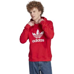 adidas Originals Men’s Graphics Trefoil Series Hoodie(Better Scarlet)