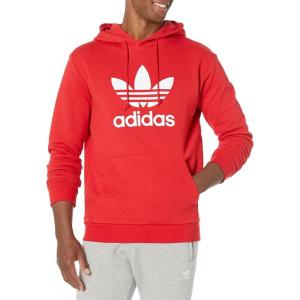 adidas Originals Men’s Graphics Trefoil Series Hoodie(Better Scarlet (Q1))