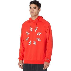adidas Originals Men’s Graphics Trefoil Series Hoodie(Red)