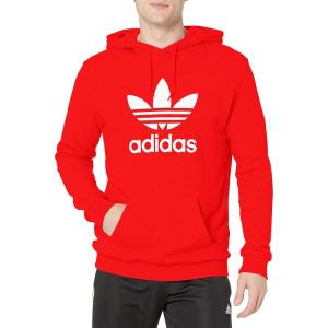 adidas Originals Men’s Graphics Trefoil Series Hoodie(Red/White)